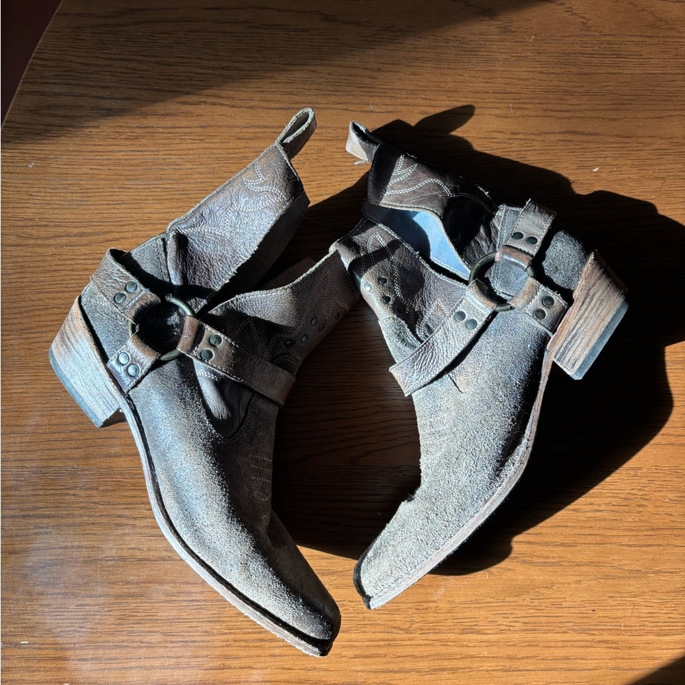 Bed Stu Distressed Ankle Boots